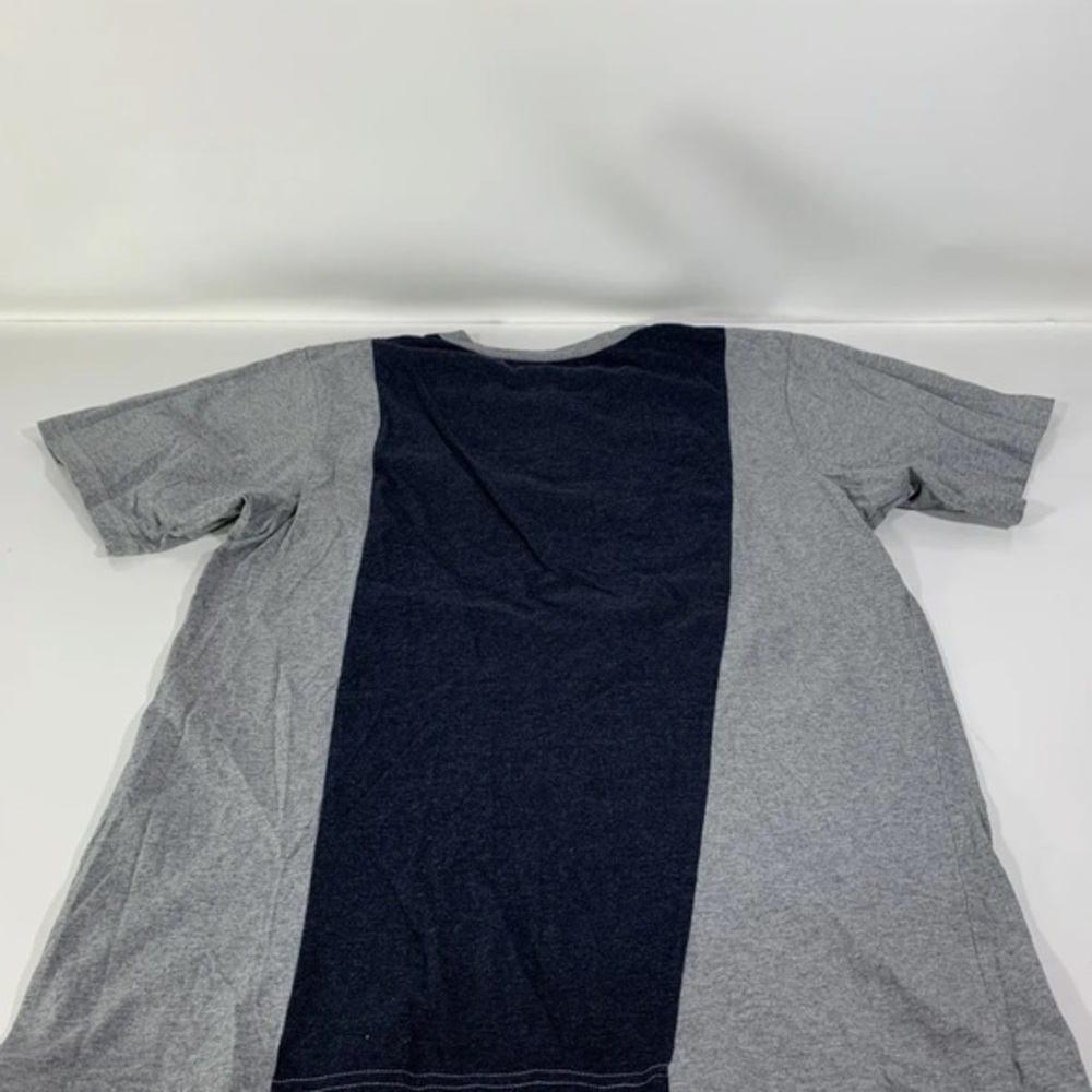 Surface To Air Paris Mens Sz L Grey And Blue Short Sleeve Shirt 3 Buttons S.2.A View 3
